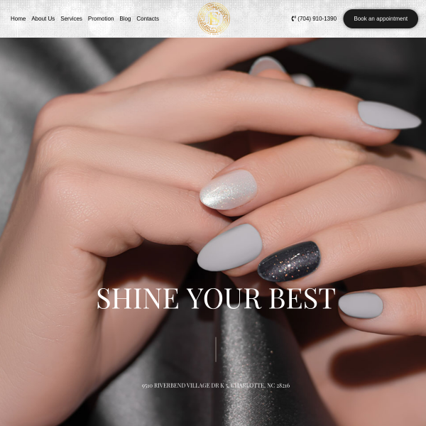 Elife Nail Spa live website example